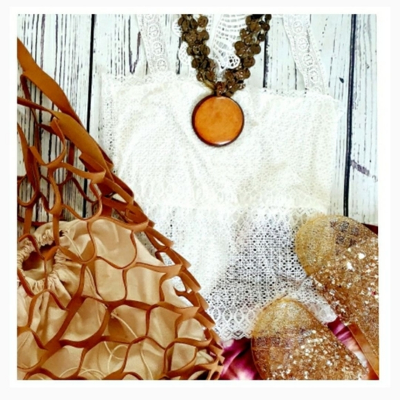 Boho Round Medallion Multistrand Necklace - Picture 9 of 12